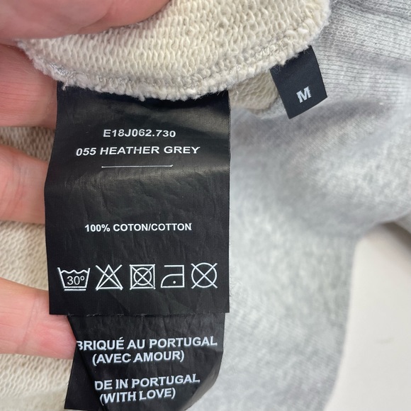 AMI From Paris With Love Sweatshirt Medium Gray - Picture 13 of 13